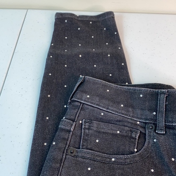 Express NWOT High Waisted Rhinestone Studded Jean - Picture 5 of 10
